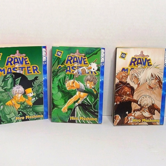 Rave master comic books 3,4,7,8,9,10,14,15,19, 20