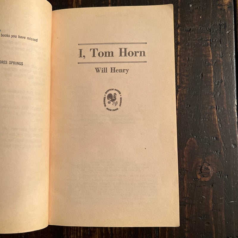 I, Tom Horn