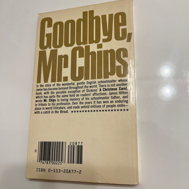 Goodbye Mr. Chips