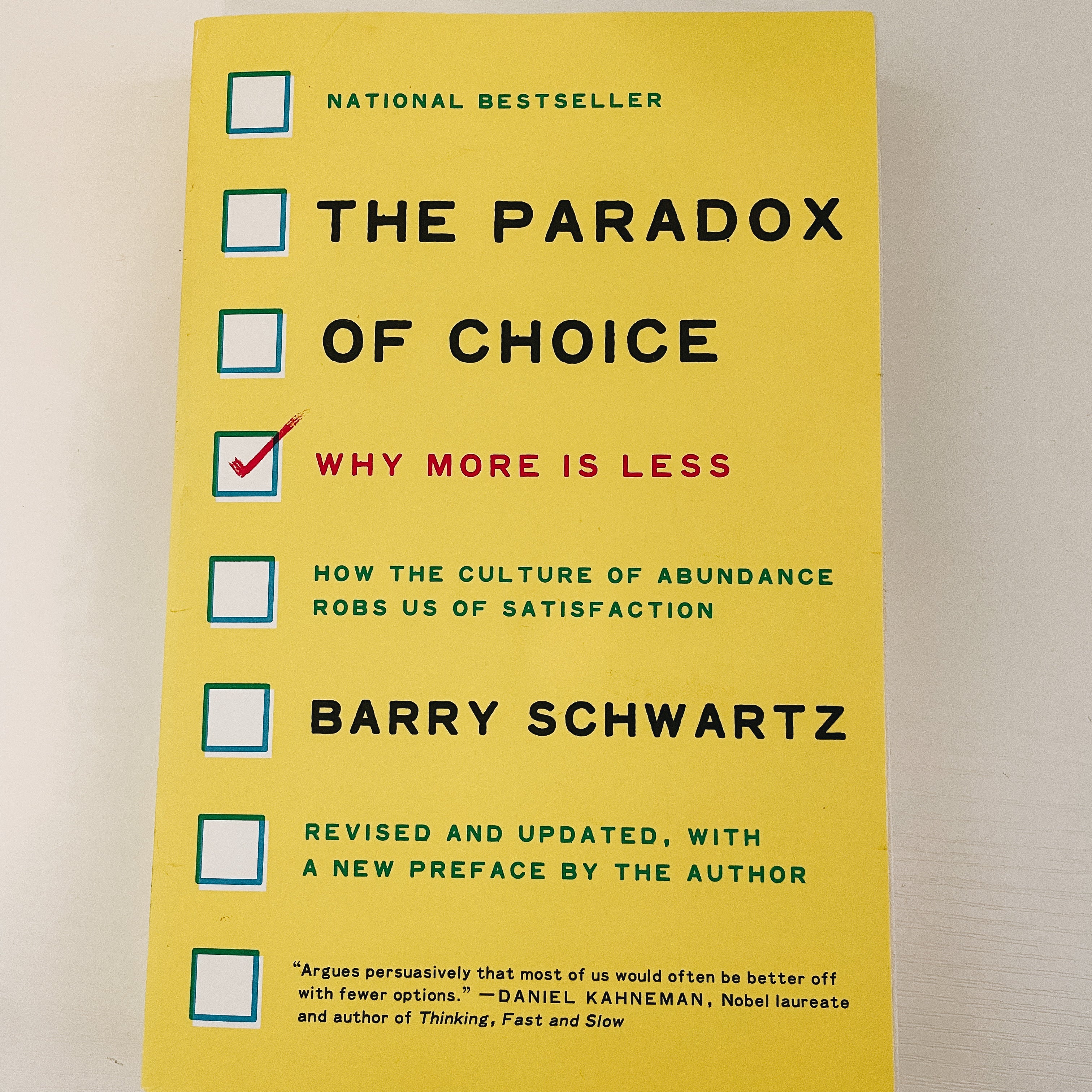 The Paradox of Choice