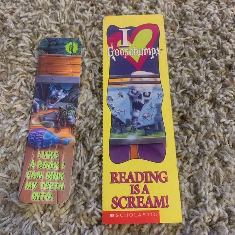 Rare goosebumps bookmarks