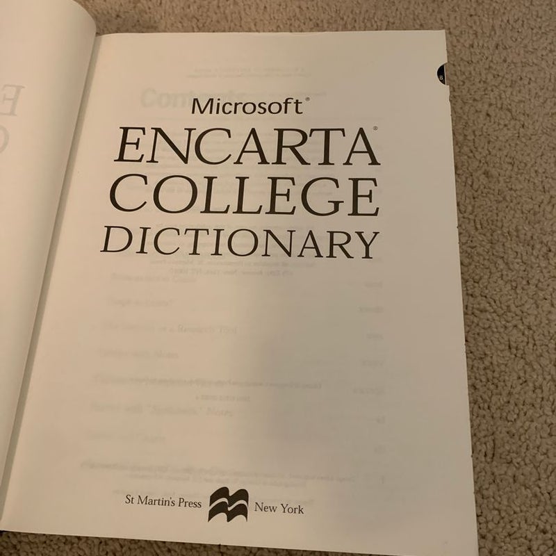 microsoft encarta college dictionary