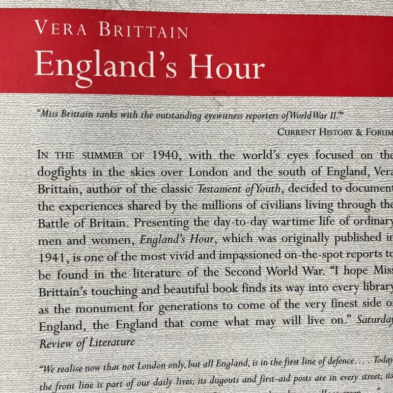 England's Hour