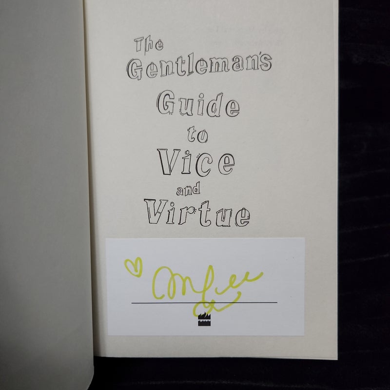 The Gentleman's Guide to Vice and Virtue (OwlCrate Edition w/ Signed Bookplate)