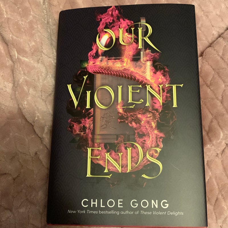 Our Violent Ends Fairyloot edition damaged 