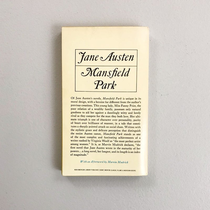 Mansfield Park {Signet, 1964}