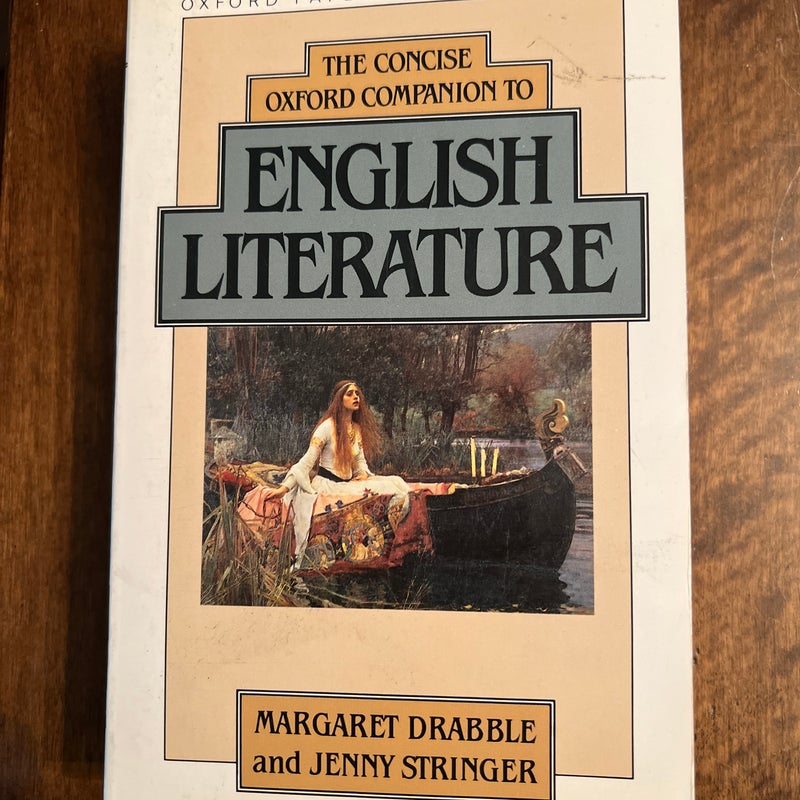 The Concise Oxford Companion to English Literature