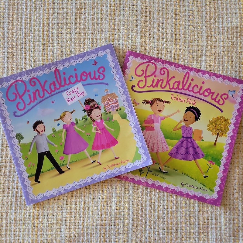 Two Pinkalicious paperbacks
