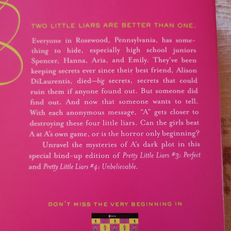 Pretty Little Liars - first 4 books in 2 volumes