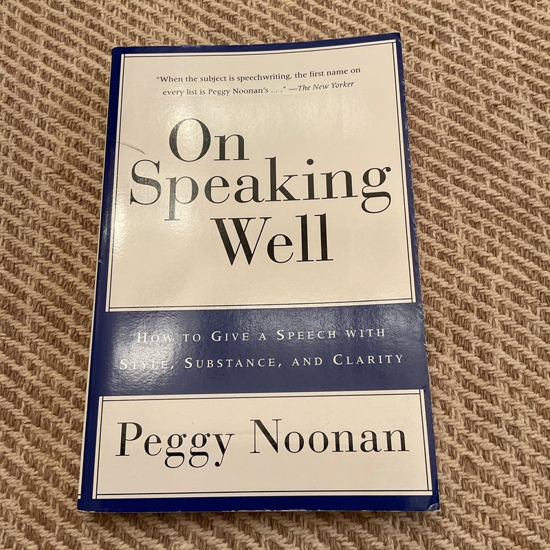 On Speaking Well