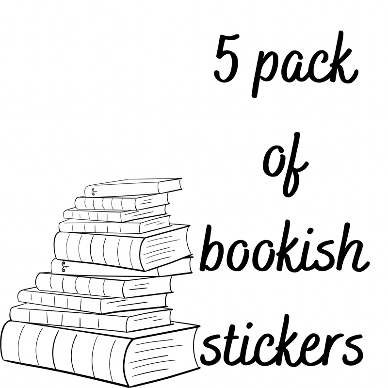 5 Book Stickers 