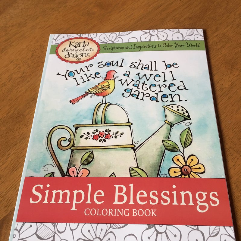 Simple Blessings Adult Coloring Book