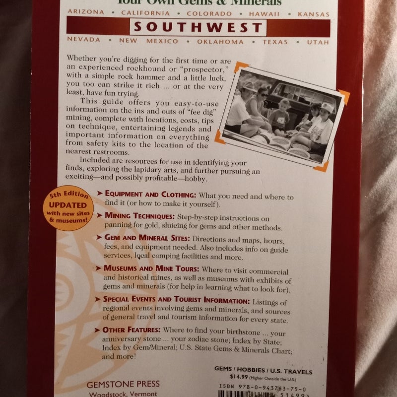 Southwest Treasure Hunter's Gem and Mineral Guide (5th Ed. )