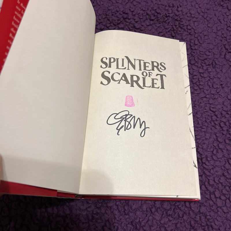Beacon Book Box “Splinters of Scarlet” - signed/author letter