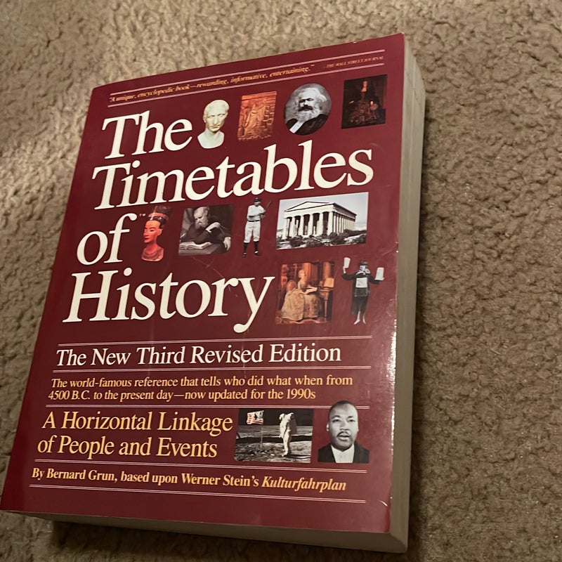 The timetables of history