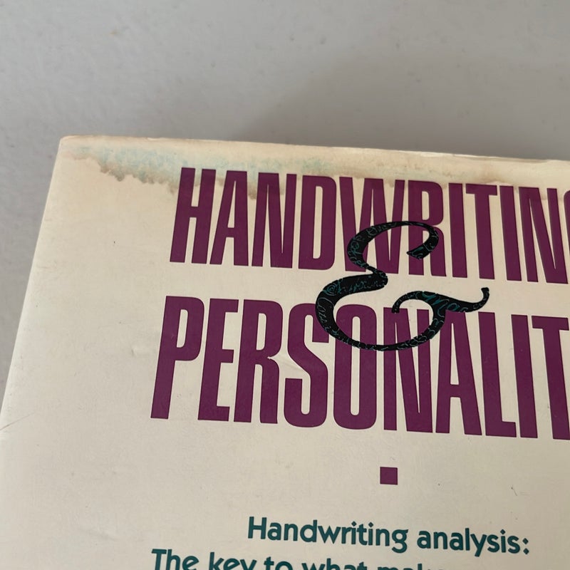 Handwriting and Personality