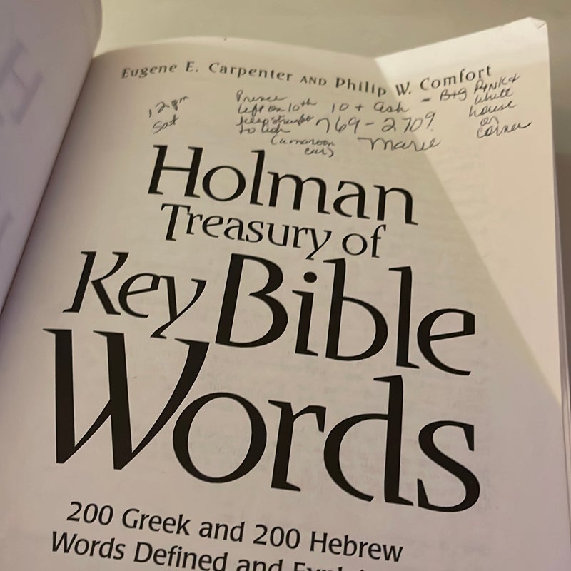 Holman Treasury of Key Bible Words