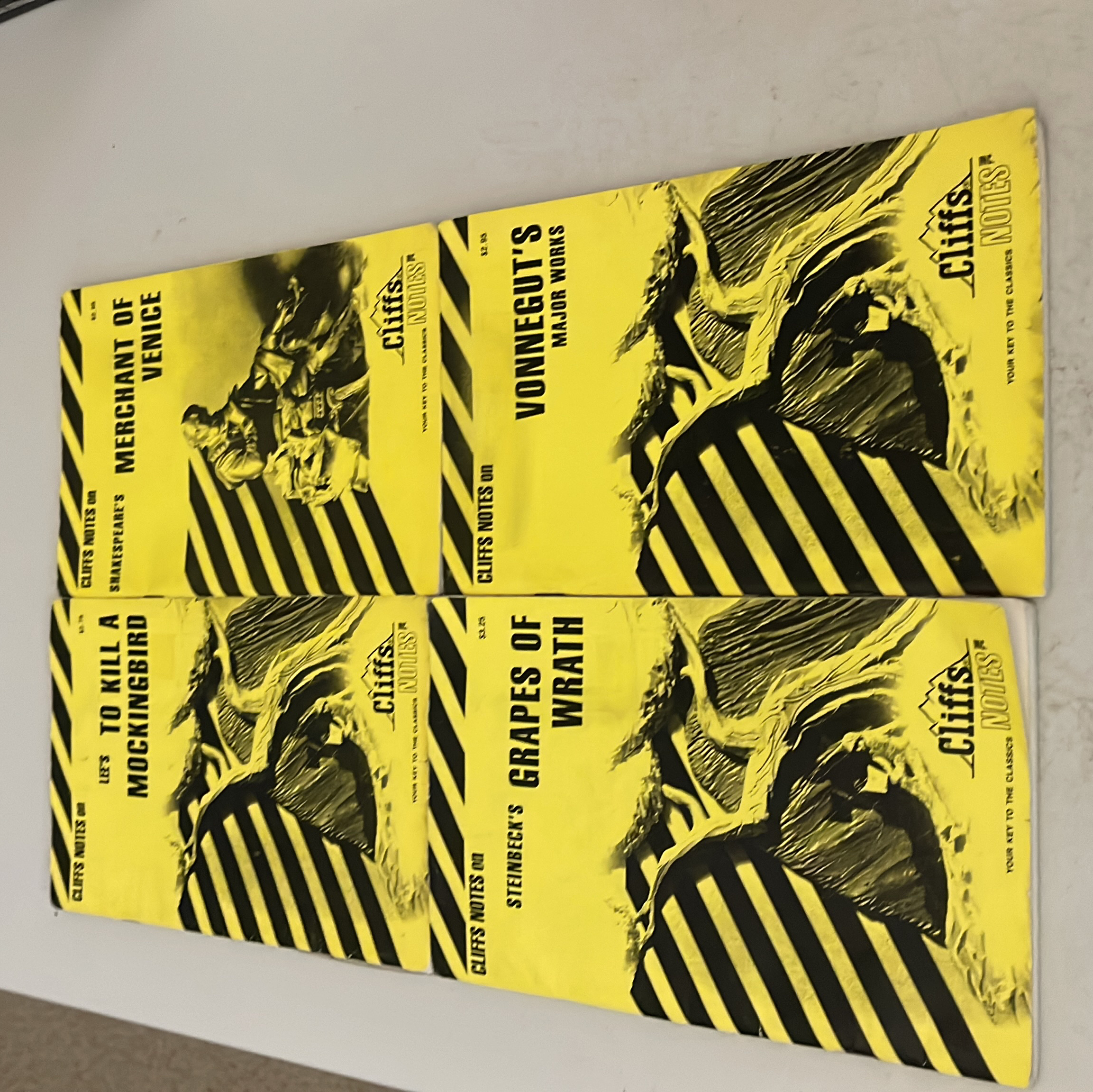 The Grapes of Wrath, Vonnegut’s Major Works, Merchant of Venice, To Kill a Mockingbird