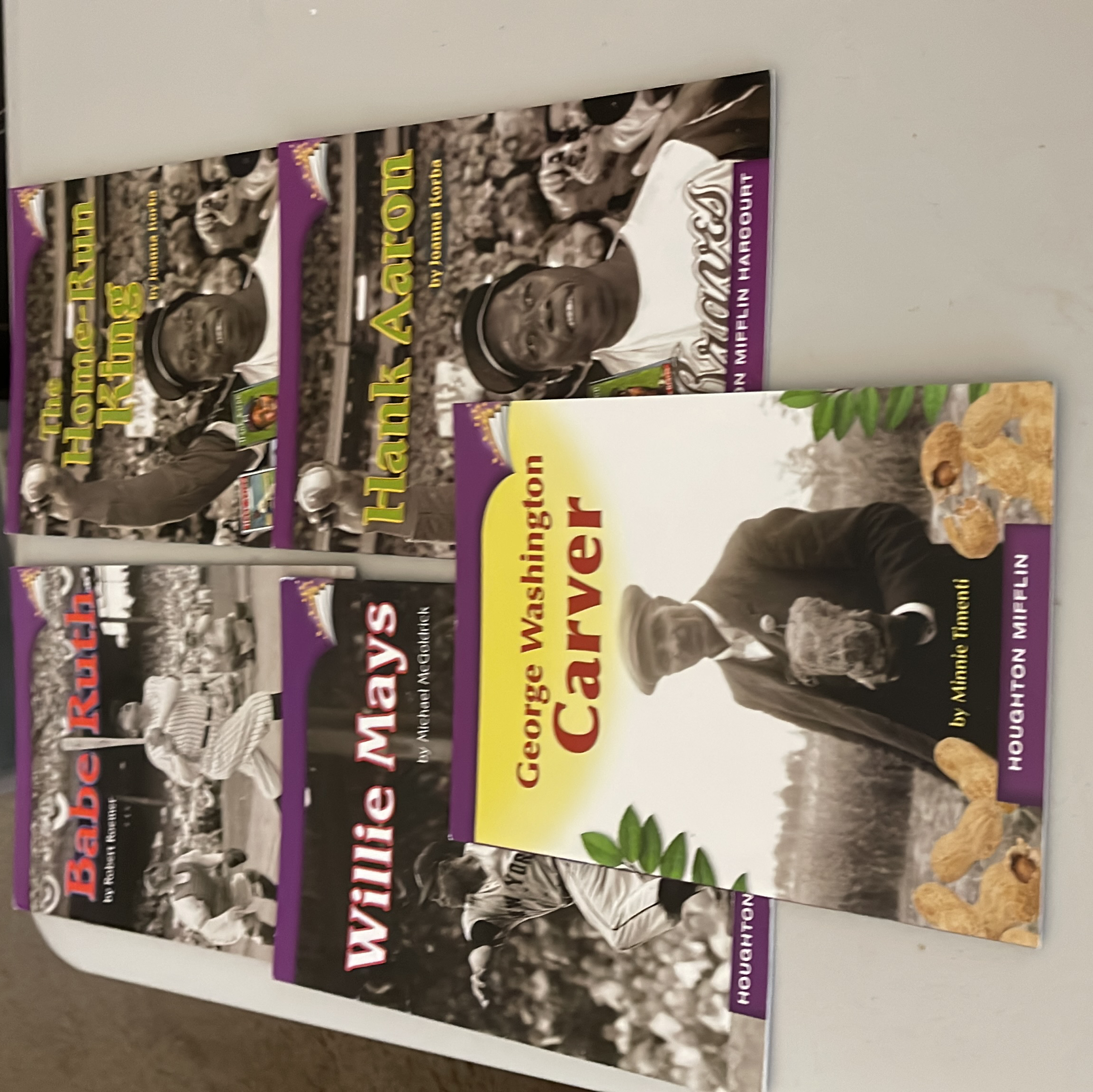 Group of 5 Houghton Mifflin Biographies