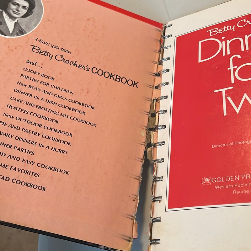 Betty Crocker Dinner for Two Cookbook