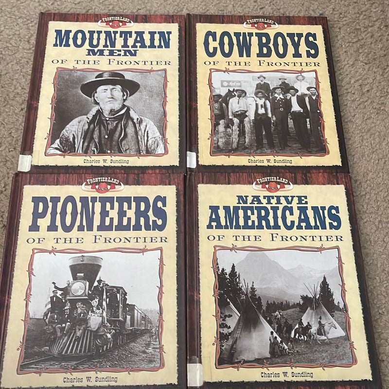 Mountain Men of the Frontier plus 3 More Frontierland Book Set