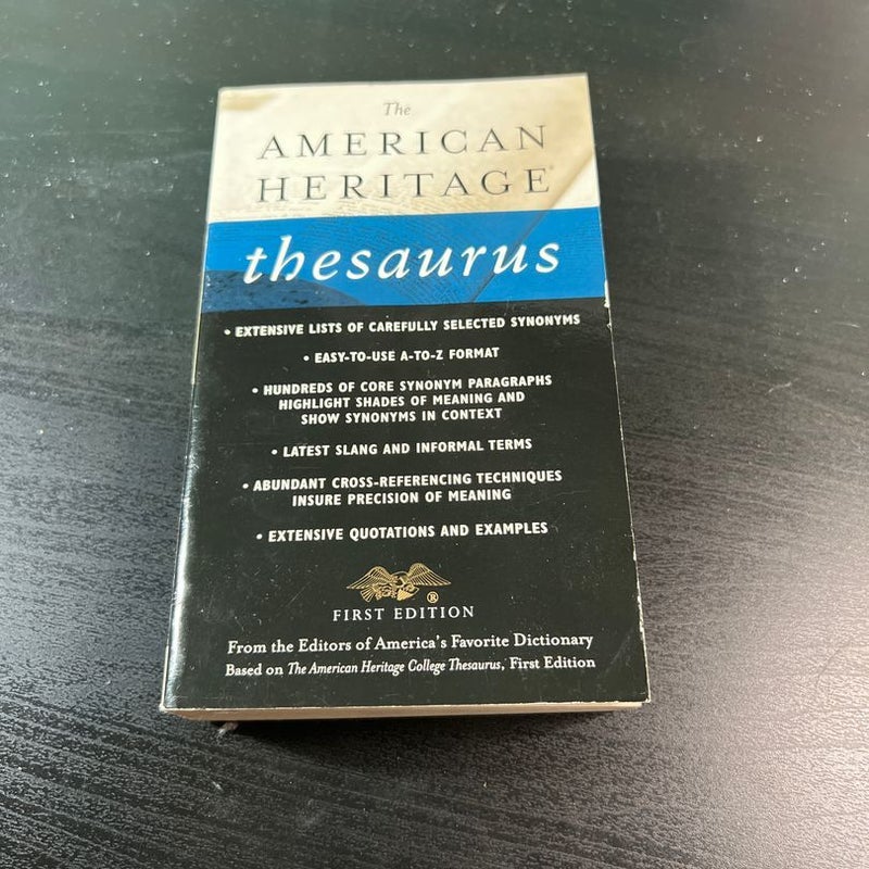 The American Heritage Thesaurus