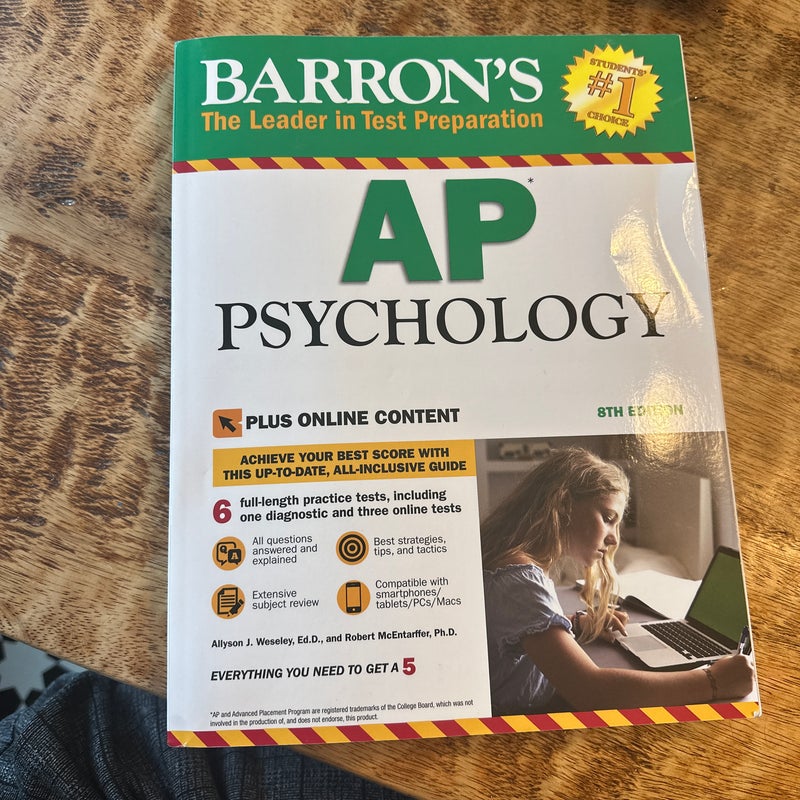 Barron's AP Psychology with Online Tests