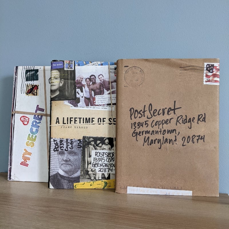 PostSecret, set of 3 books