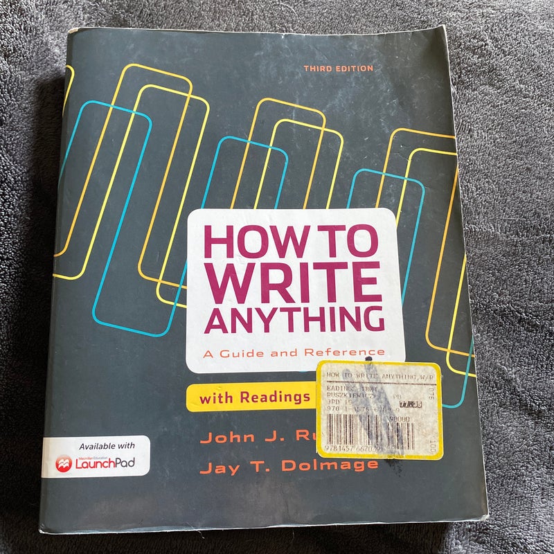 How to Write Anything 