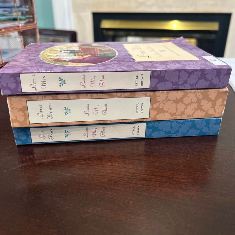 Louisa May Alcott bundle of 3 