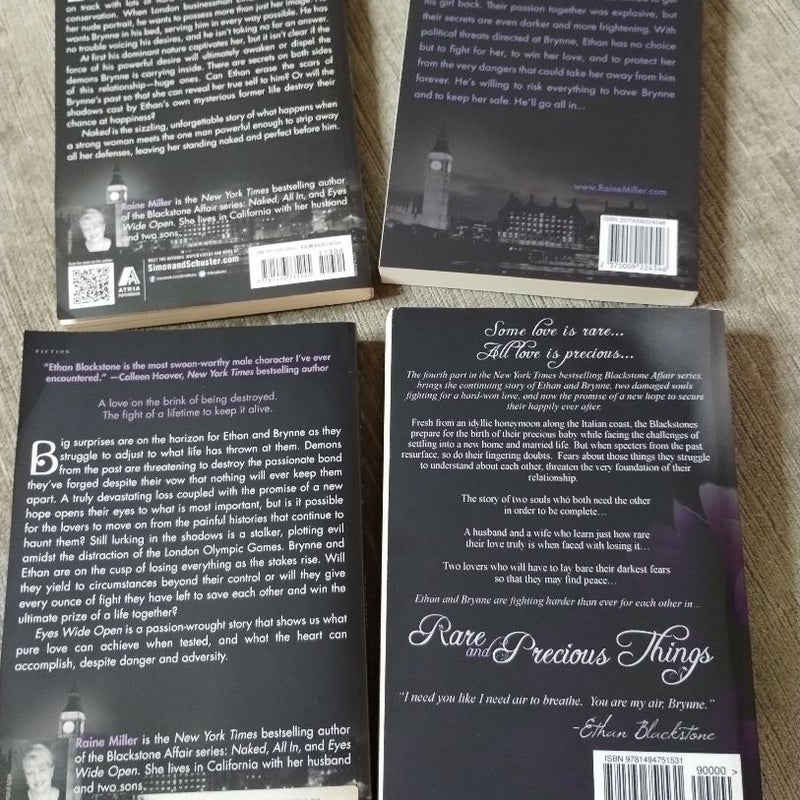 The Blackstone Affair (#1,2,3,4) signed 
