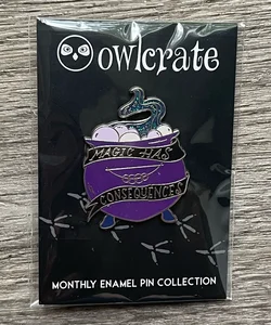 Magic Has Consequences Owlcrate Monthly Enamel Pin Exclusive Limited Edition