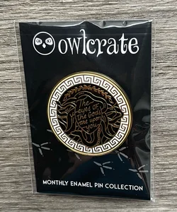 From Olympus With Love Owlcrate Exclusive Limited Edition Monthly Enamel Pin