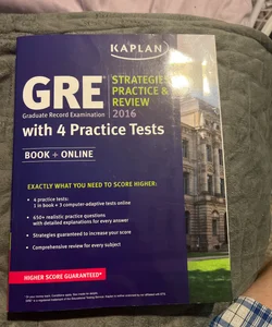 GRE® 2016 Strategies, Practice, and Review with 4 Practice Tests