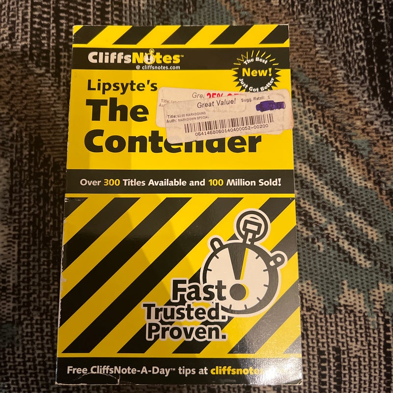 CliffsNotes on Lipsyte's the Contender