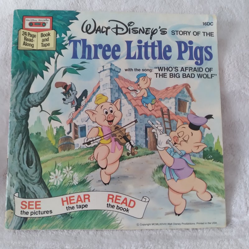Walt Disney TheThree Little Pigs without Cassette Tape 