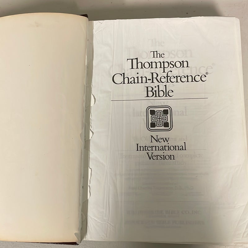 Thompson chain reference Bible