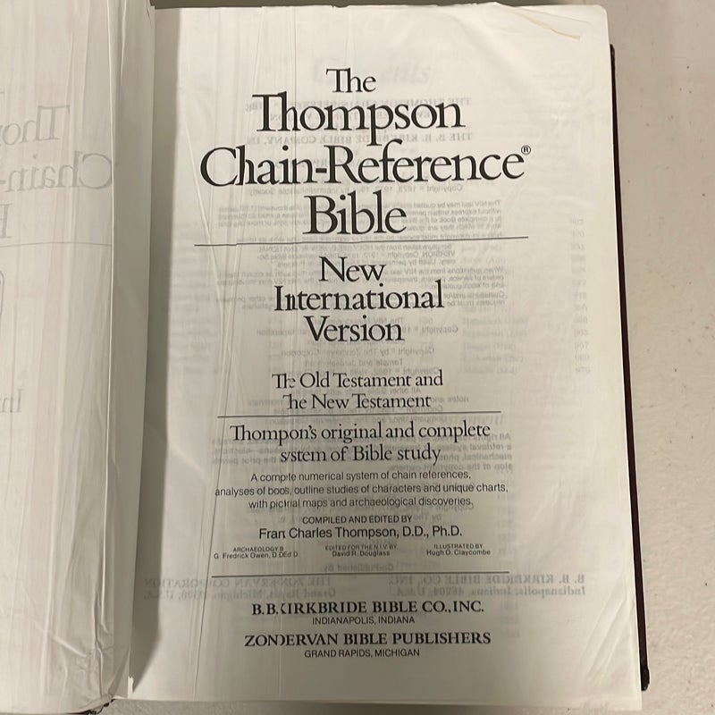 Thompson chain reference Bible