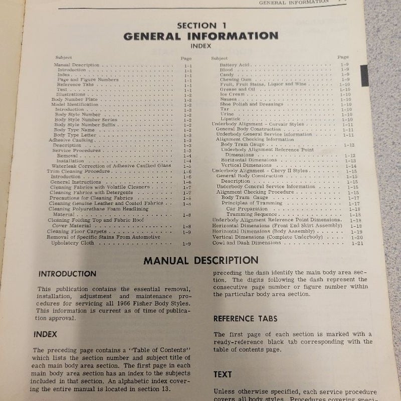 1966 Body by Fisher Service Manual