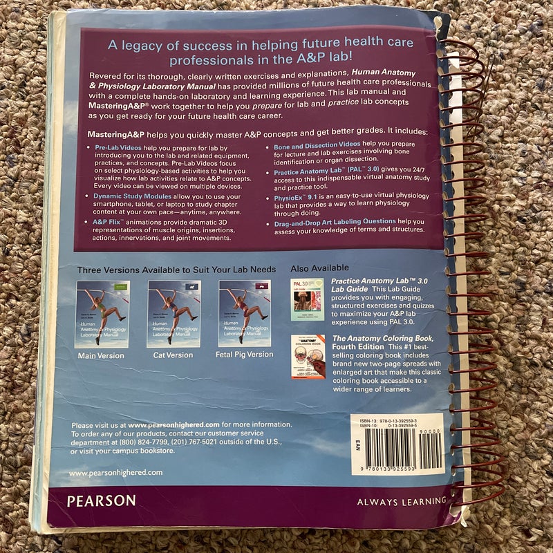 Human Anatomy and Physiology Laboratory Manual, Fetal Pig Version