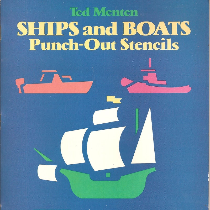 Vintage Ships and Boats Punch-Out Stencils