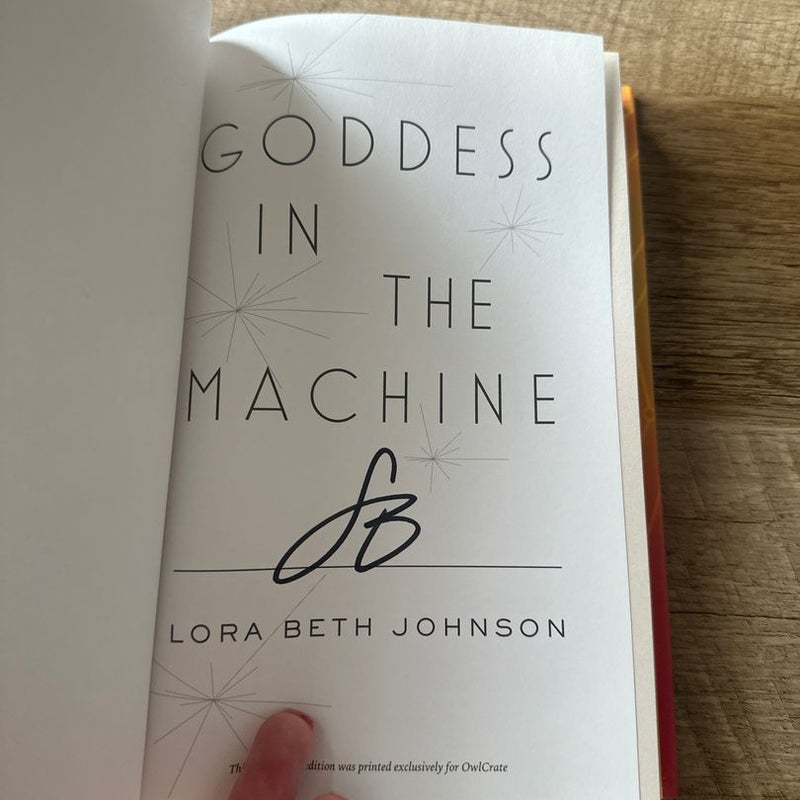 Goddess In The Machine Owlcrate special edition 