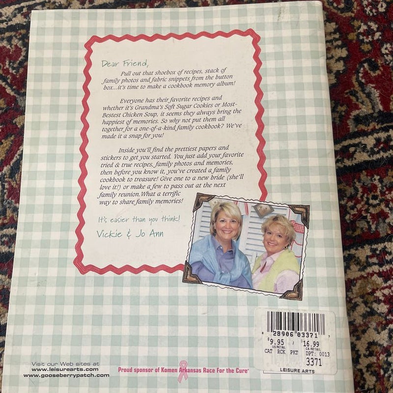 Gooseberry Patch Cook book memory album