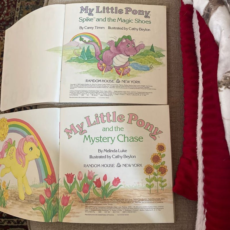 Vintage My Little Pony Books (2) 