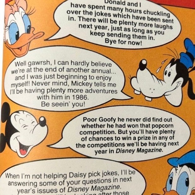 Disney Magazine Annual 1986