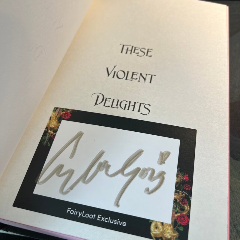 These Violent Delights - Signed Fairyloot Edition