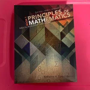 Principles of Mathematics Book 1 (Student)