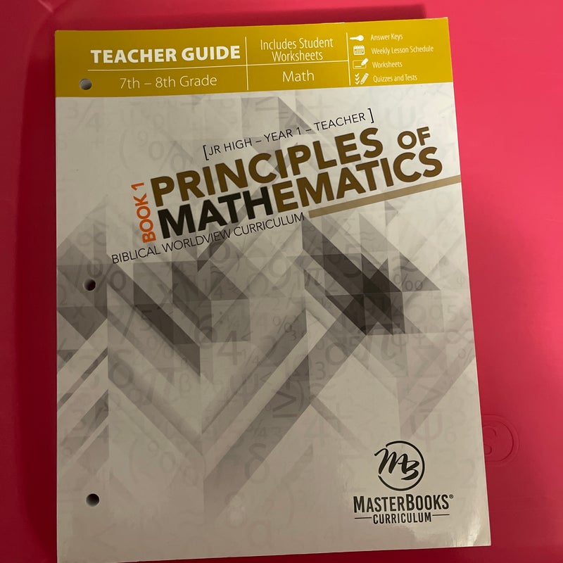 Principles of Mathematics Book 1 (Teacher Guide)
