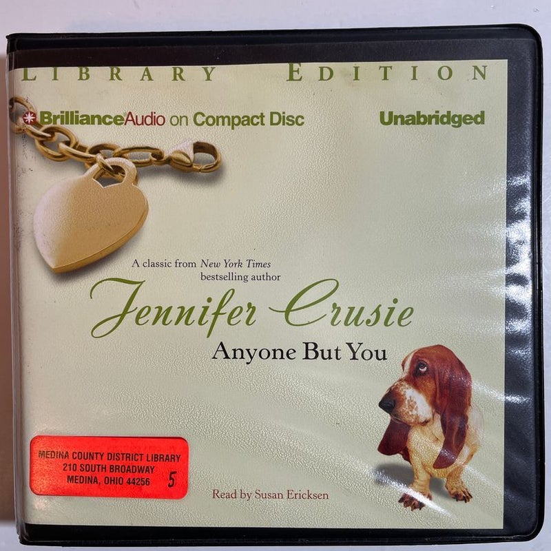 Anyone but You, Audio book on compact disc 