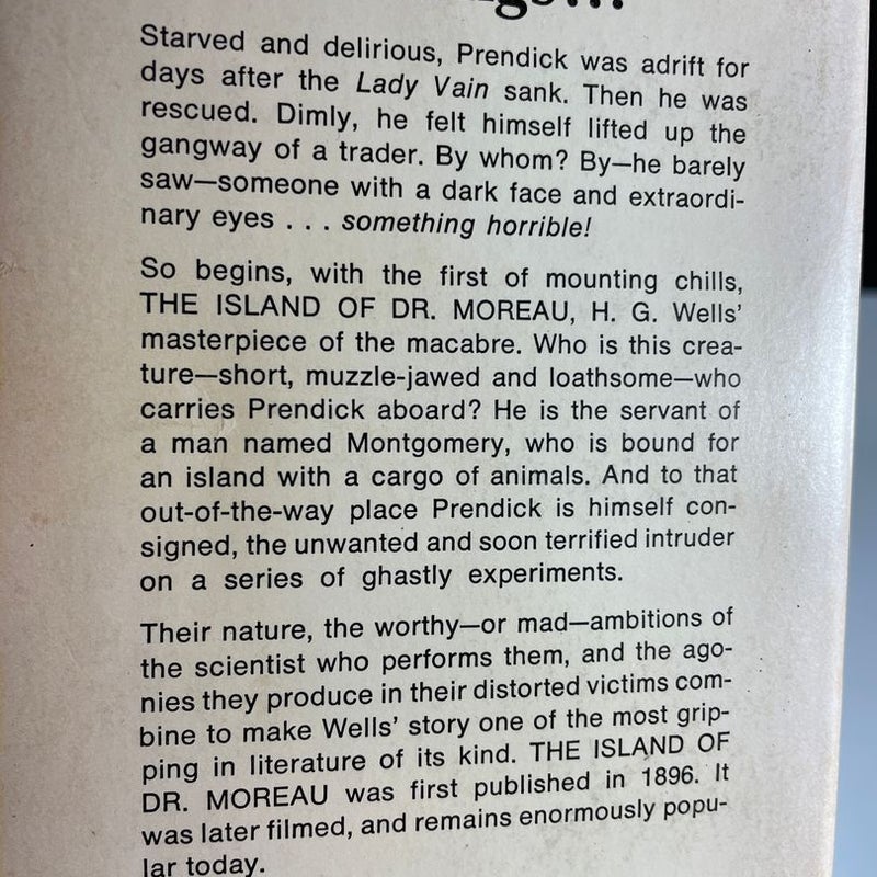 The island of Dr Moreau by HG Wells